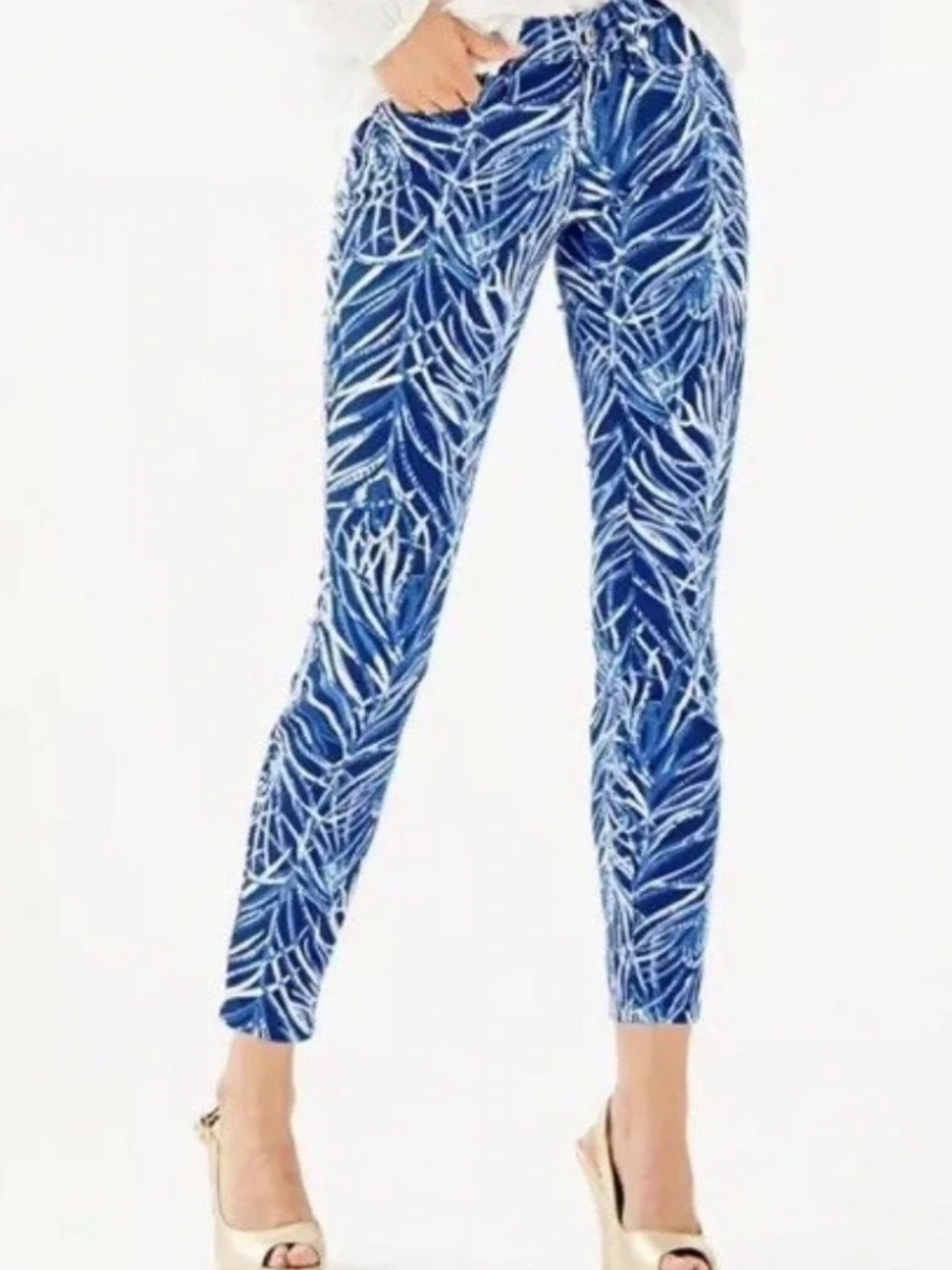 Lilly Pulitzer south Ocean skinny cropped jean - size 6